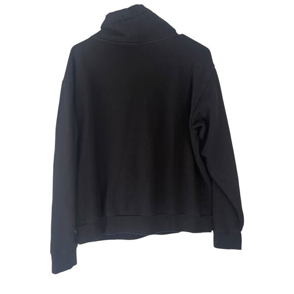 PINK Women's Size Medium Black Cowl Neck Campus Pullover Sweater - Picture 5 of 7